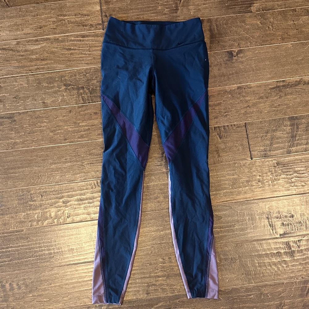 Nike Blue and Purple Leggings